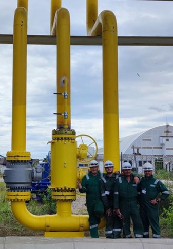 Squadra SIVAM presso l'impianto Edison di Porto Marghera